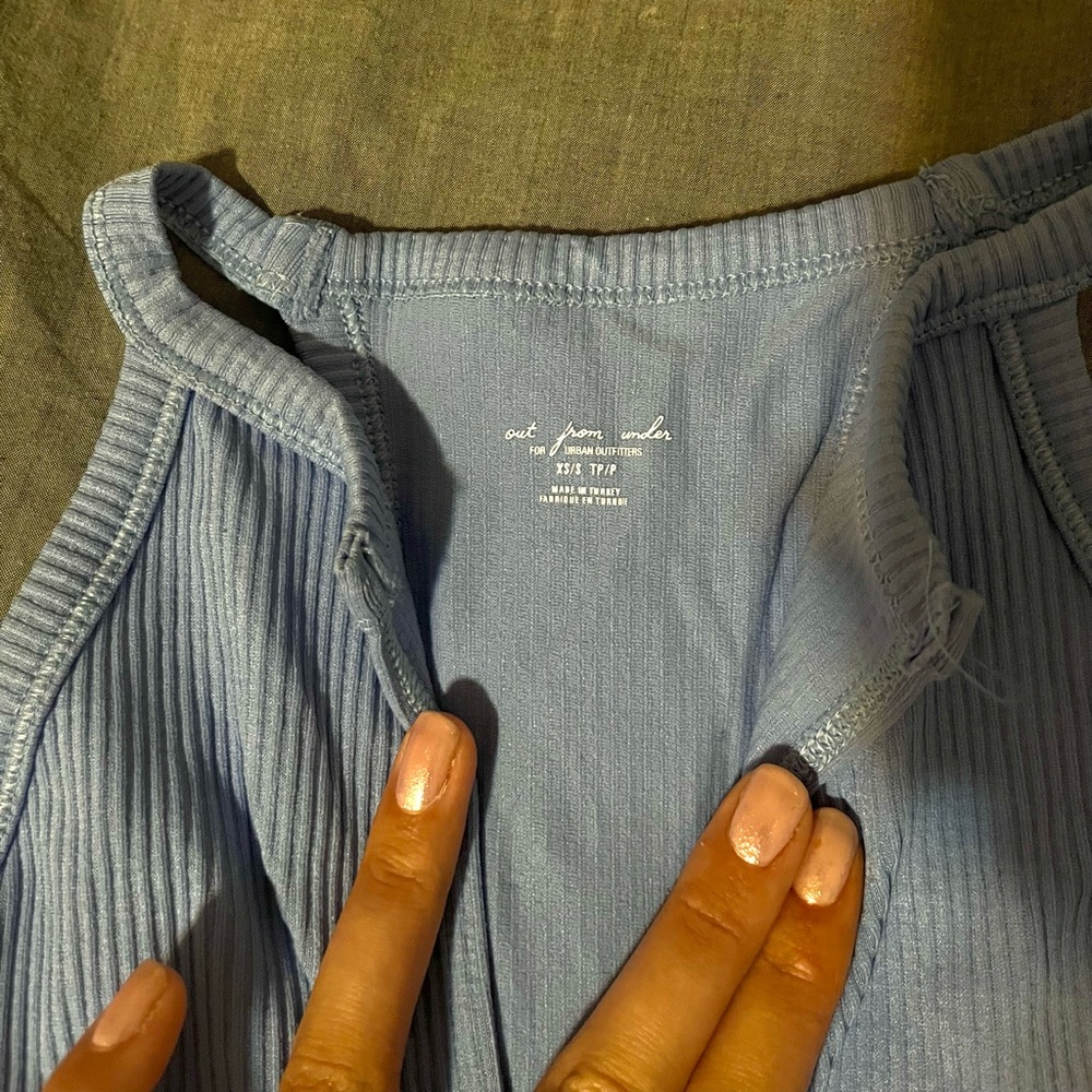 Out From Under Ribbed High-Neck Bodysuit